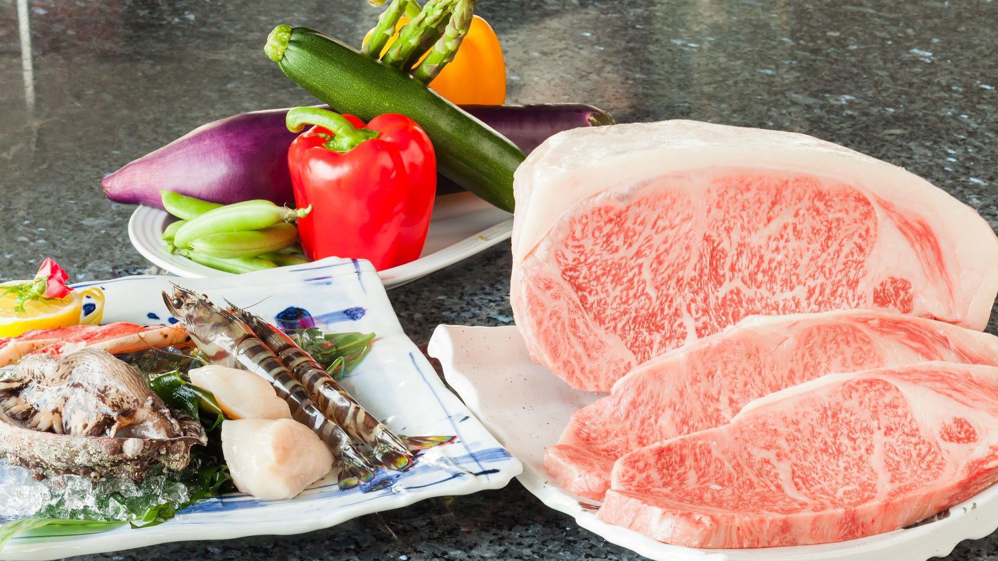 トップ オブ ヨコハマ 鉄板焼食材イメージ