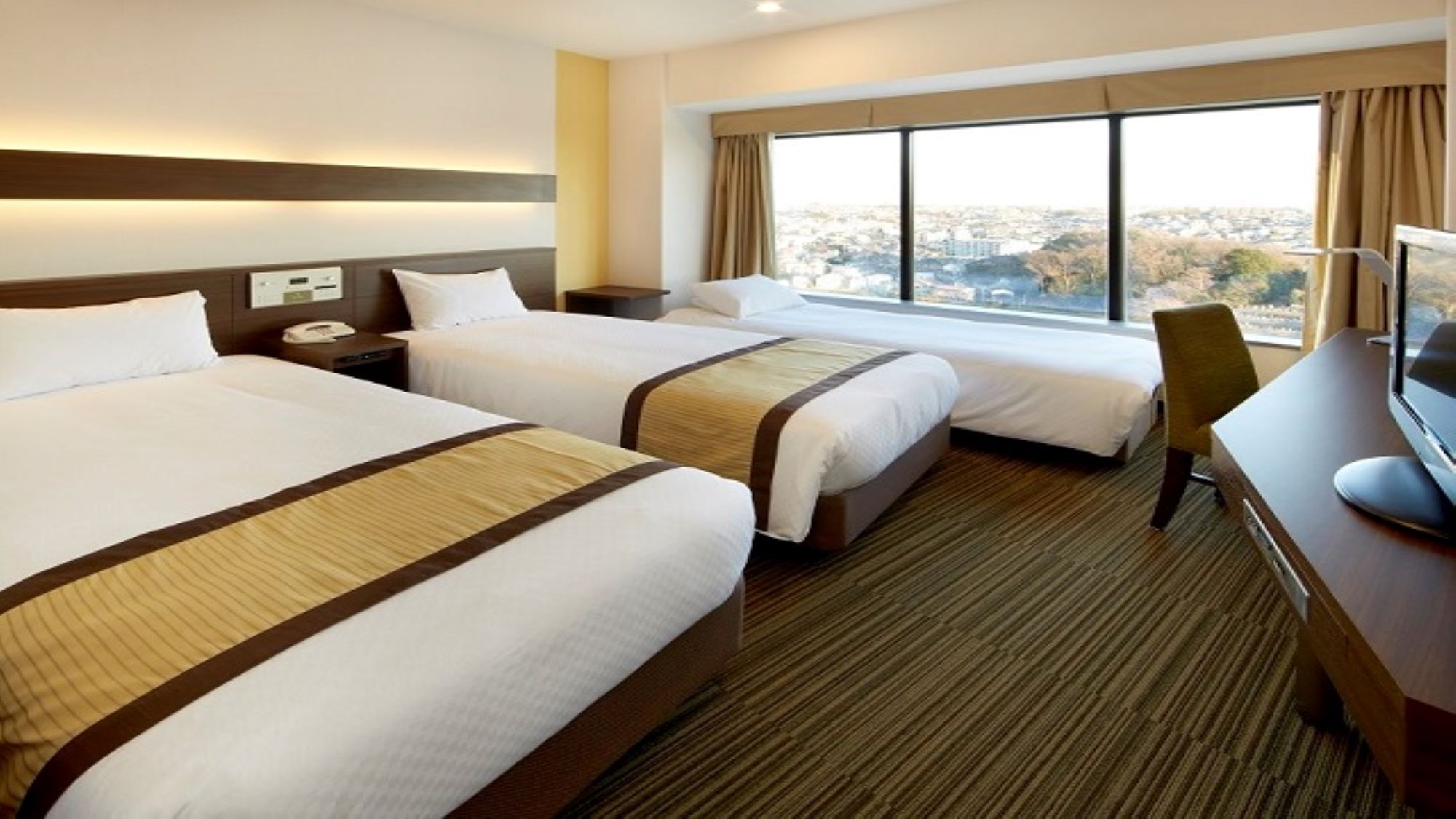 3名さままで利用可能なモデレートツインルーム