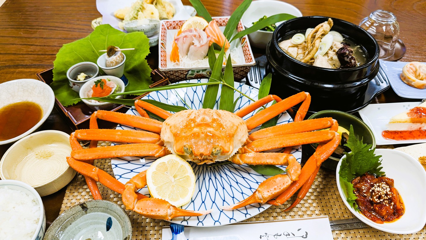 蟹と参鶏湯：全体