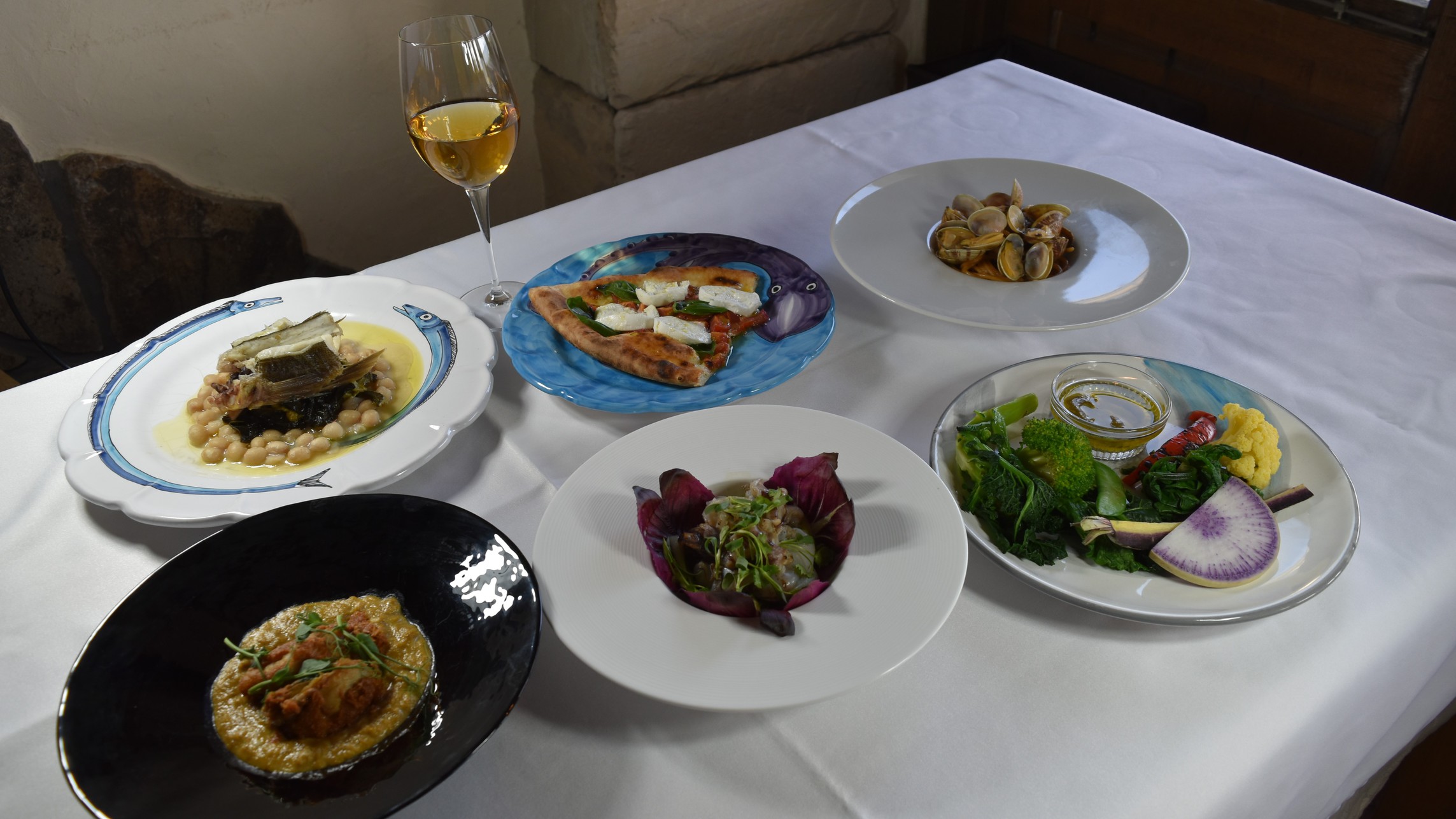 ナポリ料理のランチコース