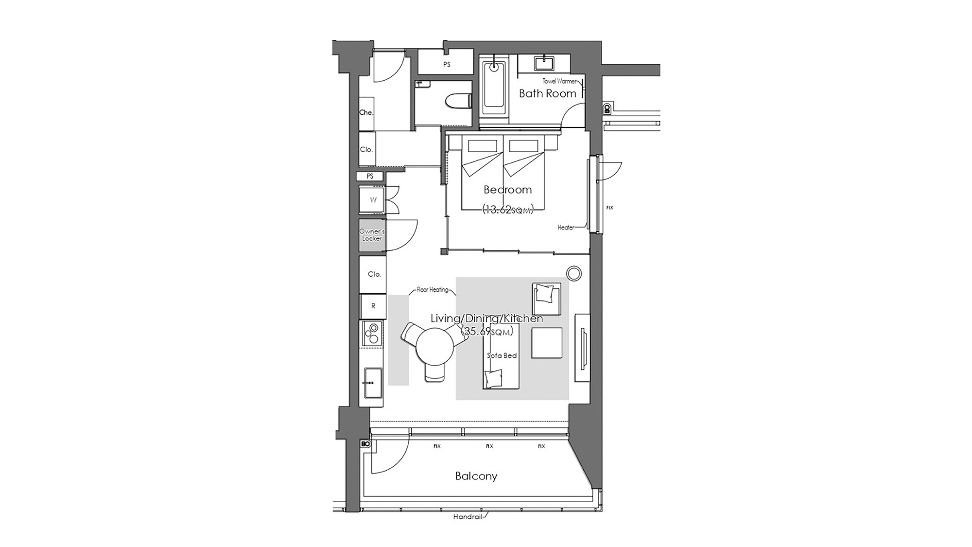 デラックスツイン北アルプスビュー 66平米