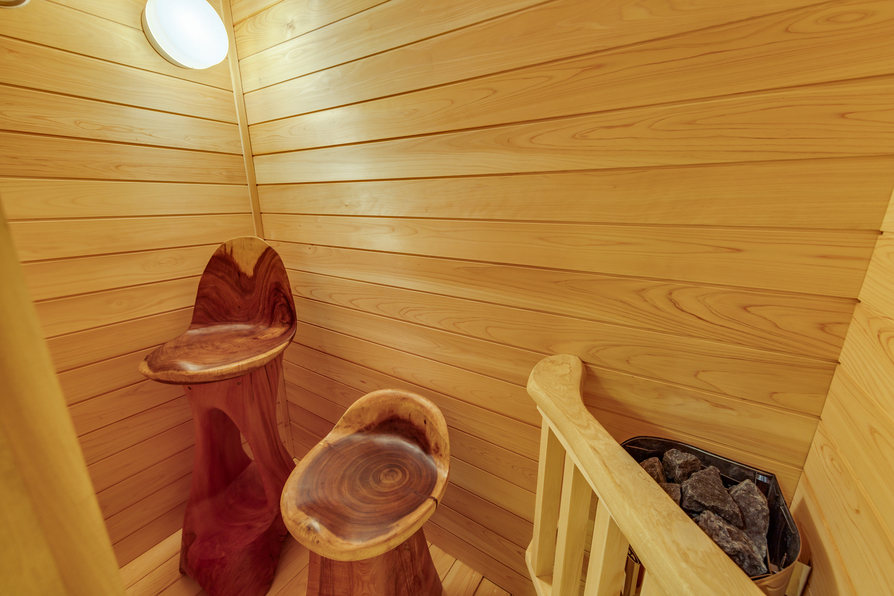 【海側】和洋室(12.5畳+3畳+TW+檜露天風呂+サウナ)