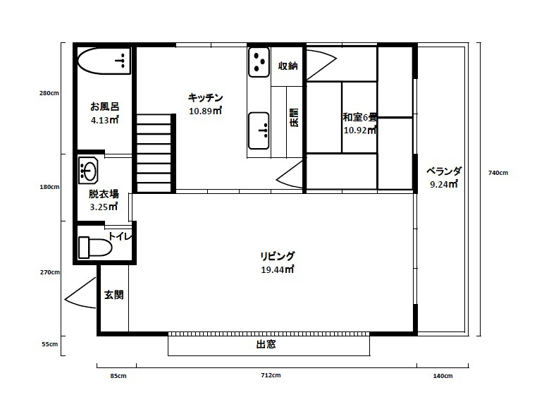 1階間取り