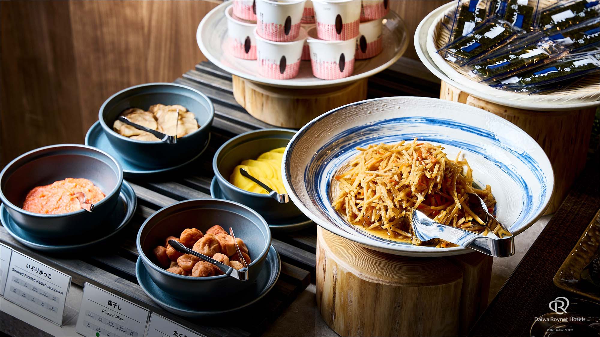 和洋朝食ビュッフェ（ごはんのお供ご提供イメージ）