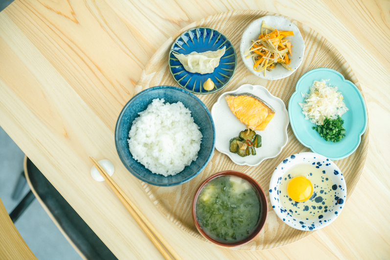 朝食【玉子かけご飯】