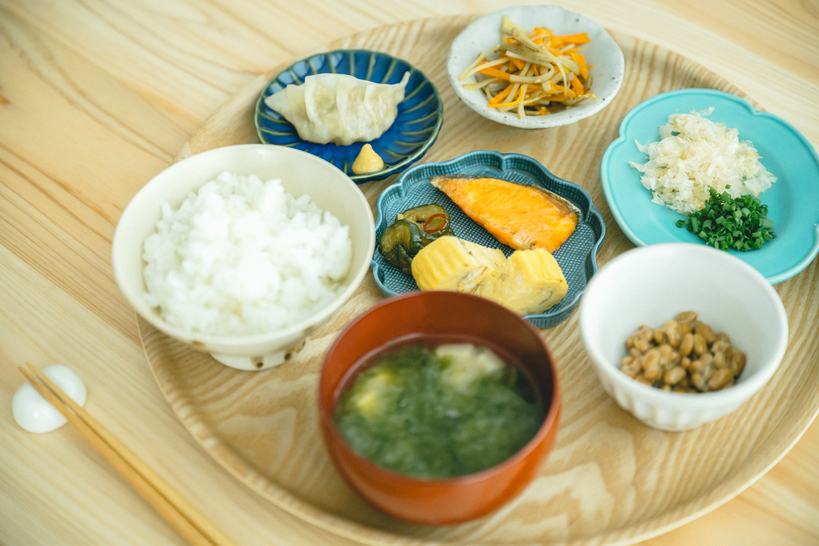 朝食【納豆と雑節】