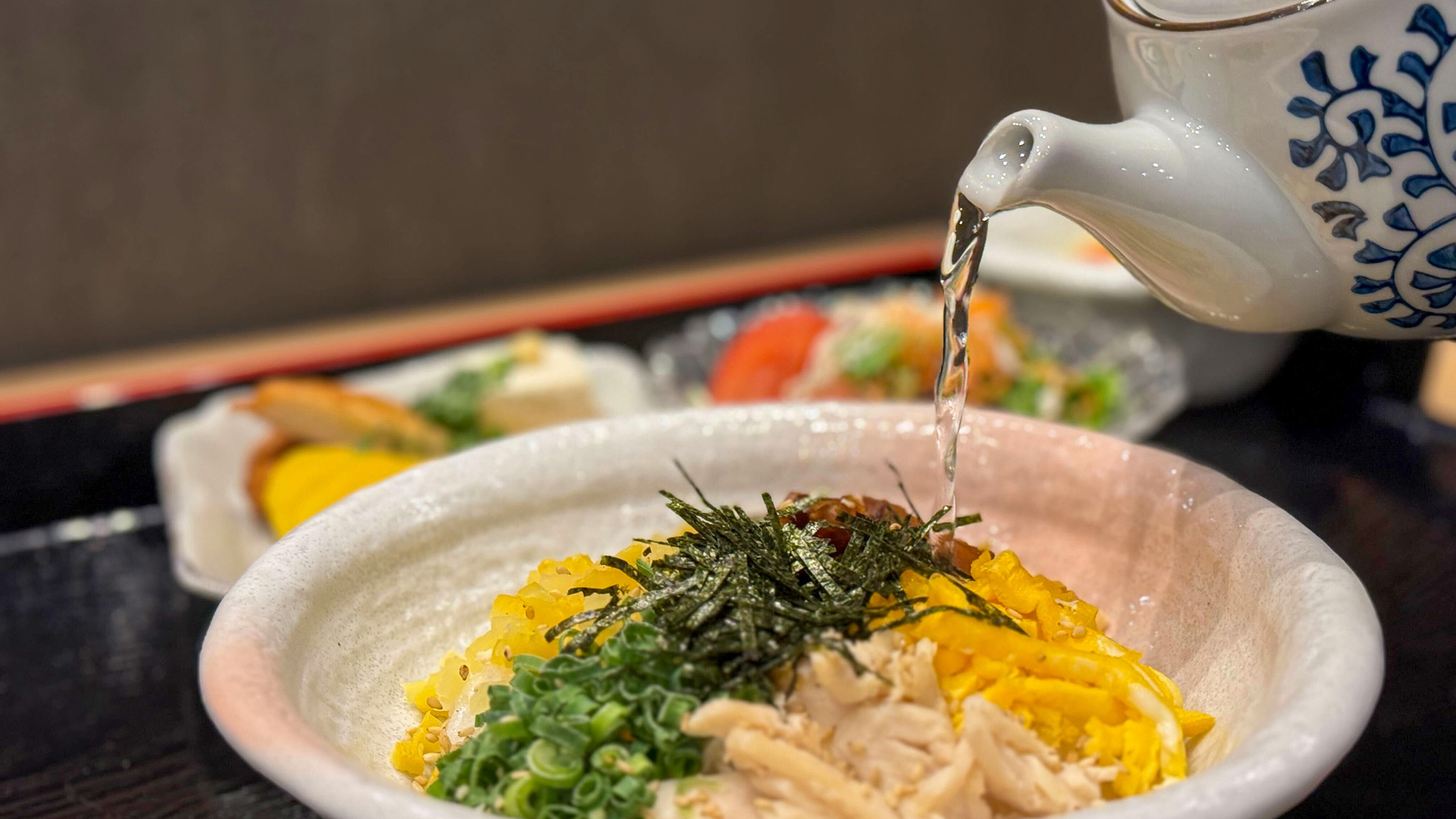 【朝食】鶏飯