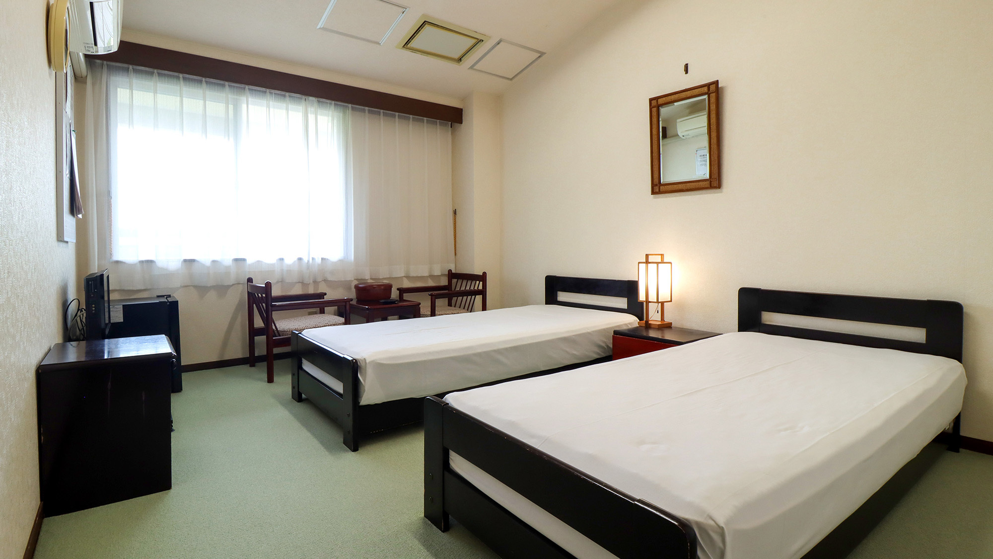 #ツインゆっくりお休みいただけるベッドのお部屋です