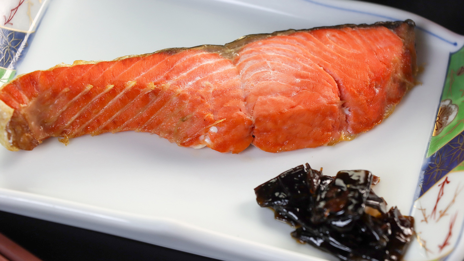 #朝食一例朝食のメインは旬のお魚になります