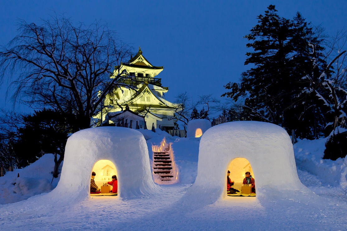 【横手市】横手の雪まつり【かまくら】ホテルから徒歩5分