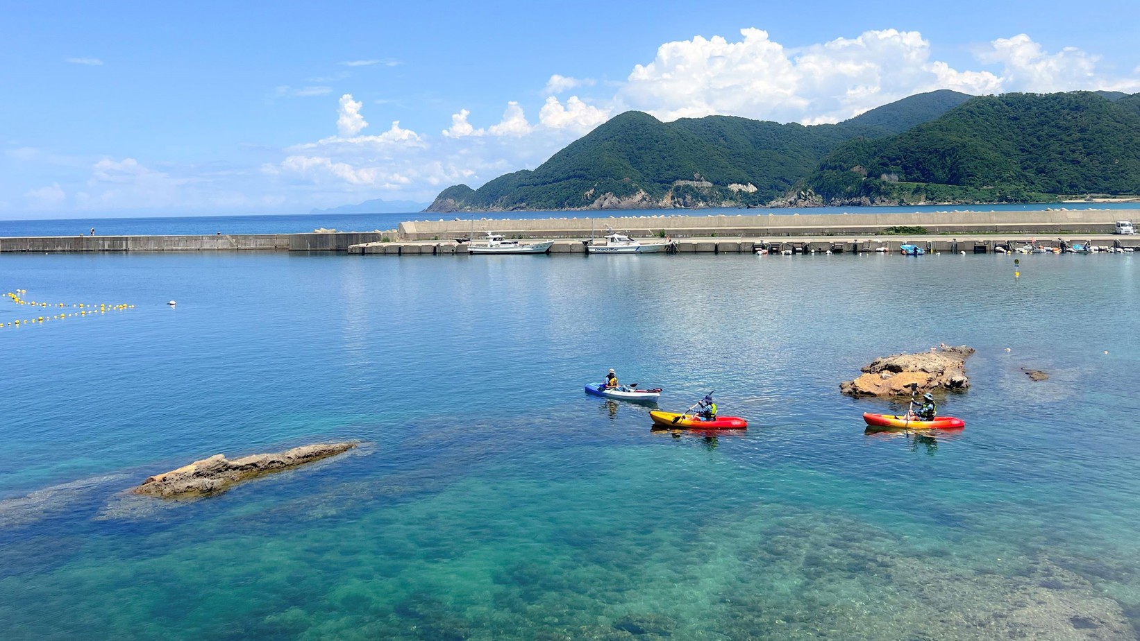 【竹野浜でカヌー体験】クリアな海と美しい風景が織りなす絶景！