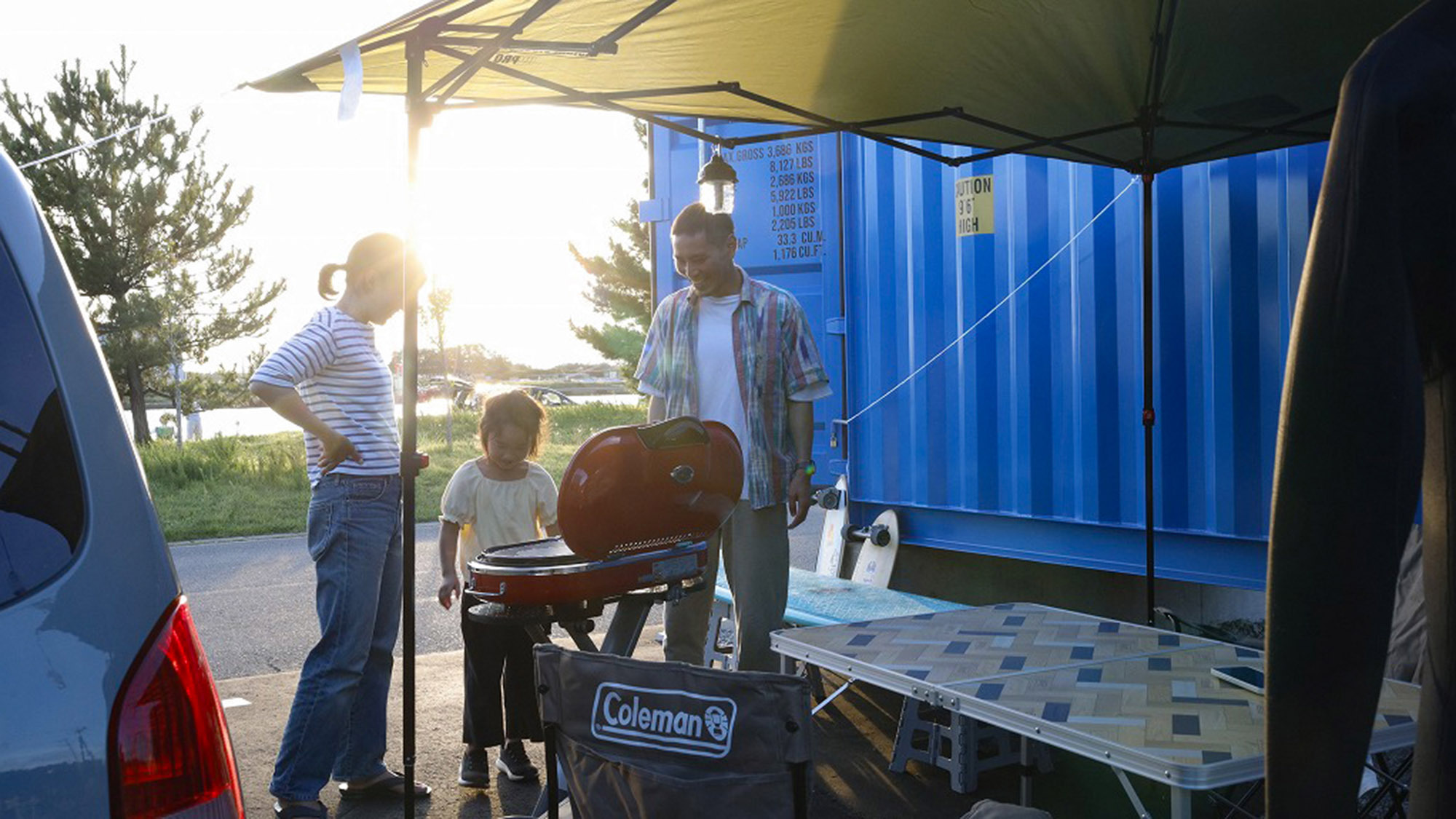 ・【BBQ】BBQレンタルセット(〜4名分)は有料にてご用意。アウトドア気分を味わえます