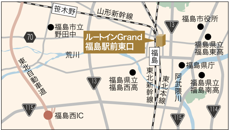 ホテル地図