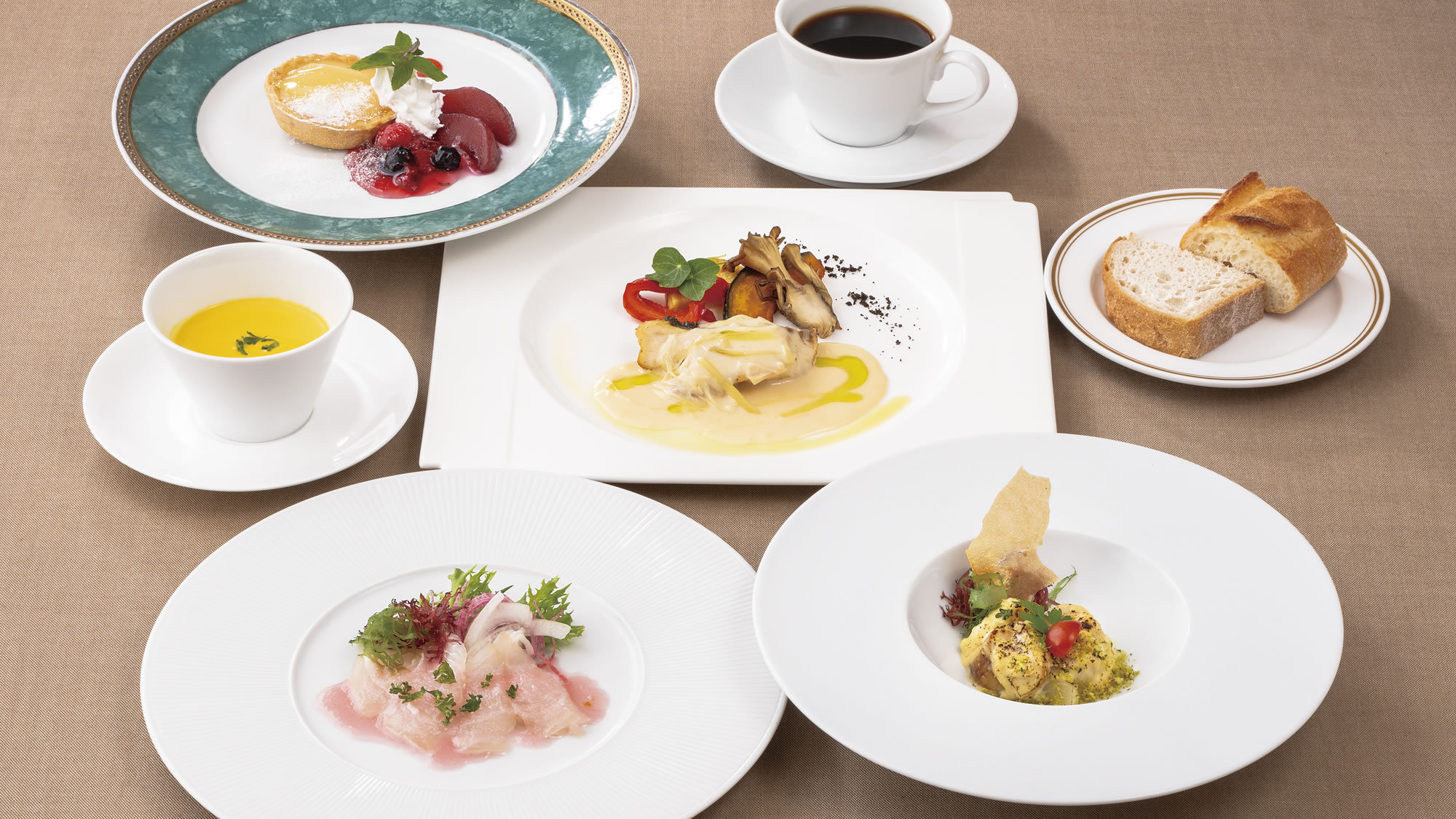 フレンチ魚コース冬〜イメージ