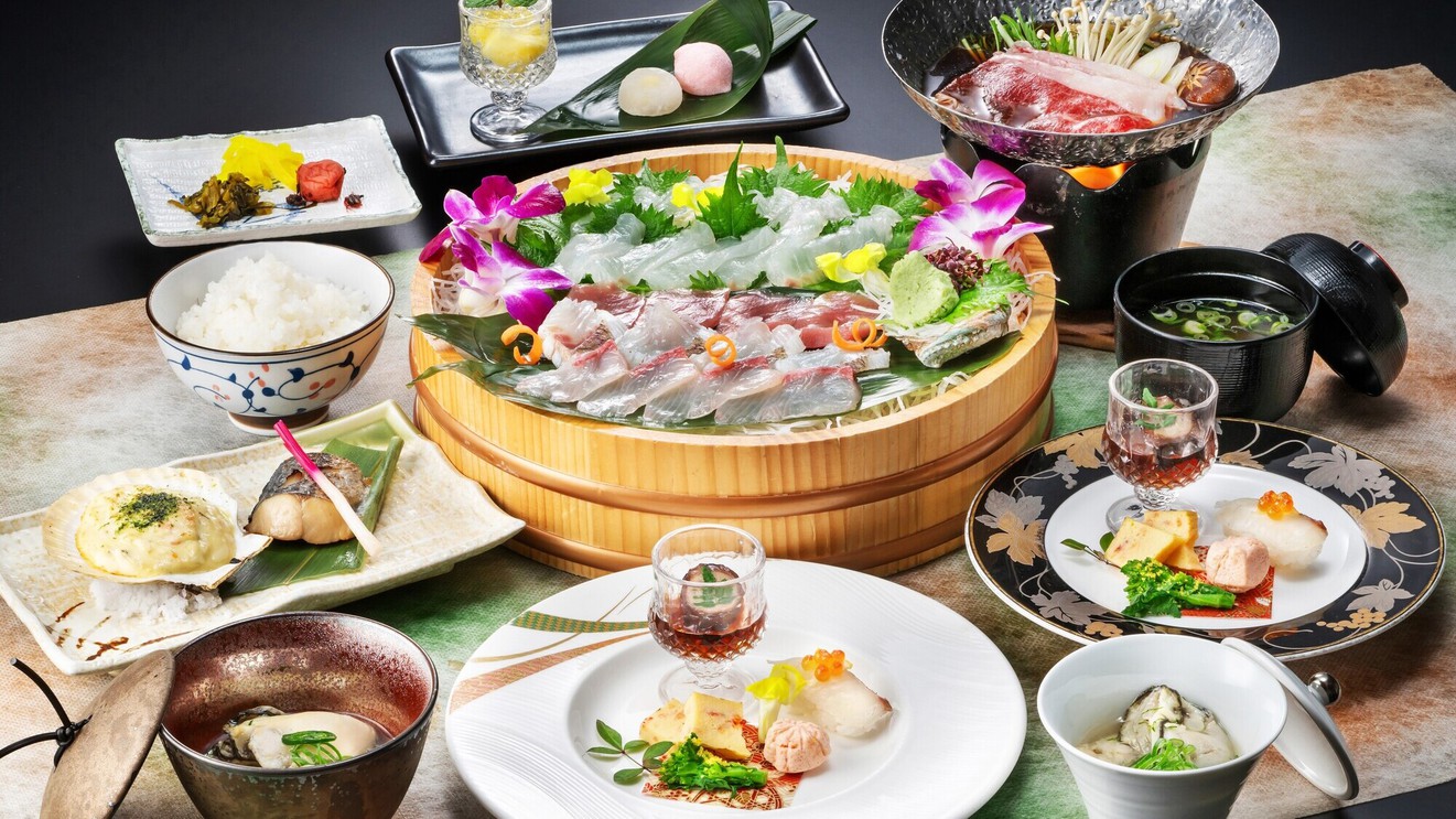 【2食付／現金特価×人気の海風会席】2部屋だけの特別プラン！月替わりの新鮮な海の幸をお食事会場で♪