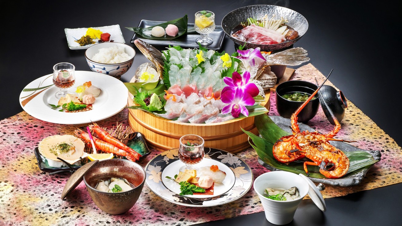 【2食付／凪-贅沢会席-】伊勢海老・松阪牛！味・彩・技が織りなす特別なひとときを食事会場で