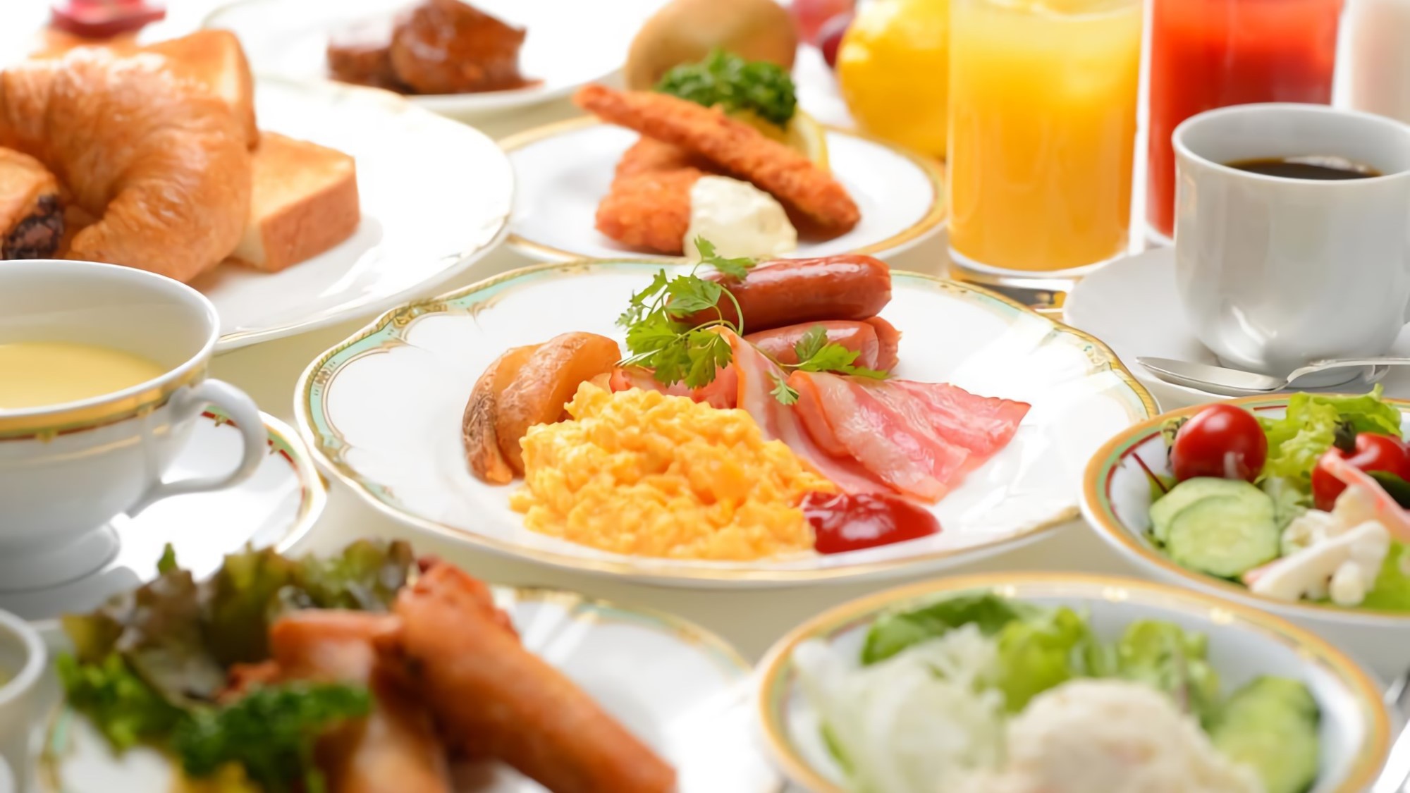 和洋バイキングの朝食(イメージ）