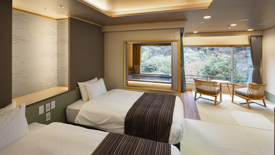   【温泉露天風呂付粋彩〜SUISAI〜】和洋室42平米以上