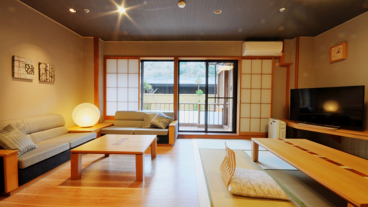 【温泉露天風呂付湯庵〜YUAN〜】和洋室51平米