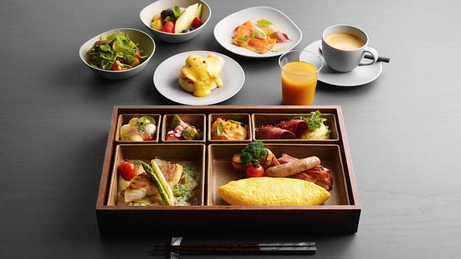 【朝食／洋箱膳】お好みの卵料理とセミビュッフェで上質な朝の時間を。※イメージ