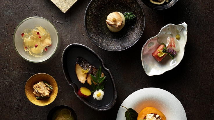 【華香／ディナー“;蓮”;】四季折々の美しさと調和を映す一皿一皿をご堪能くださいませ。※イメージ