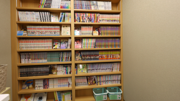 漫画コーナーお部屋にお持ちいただけます