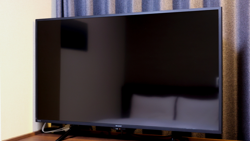全客室にスマートTV完備（Amazonprime Netflix Youtube等視聴可）
