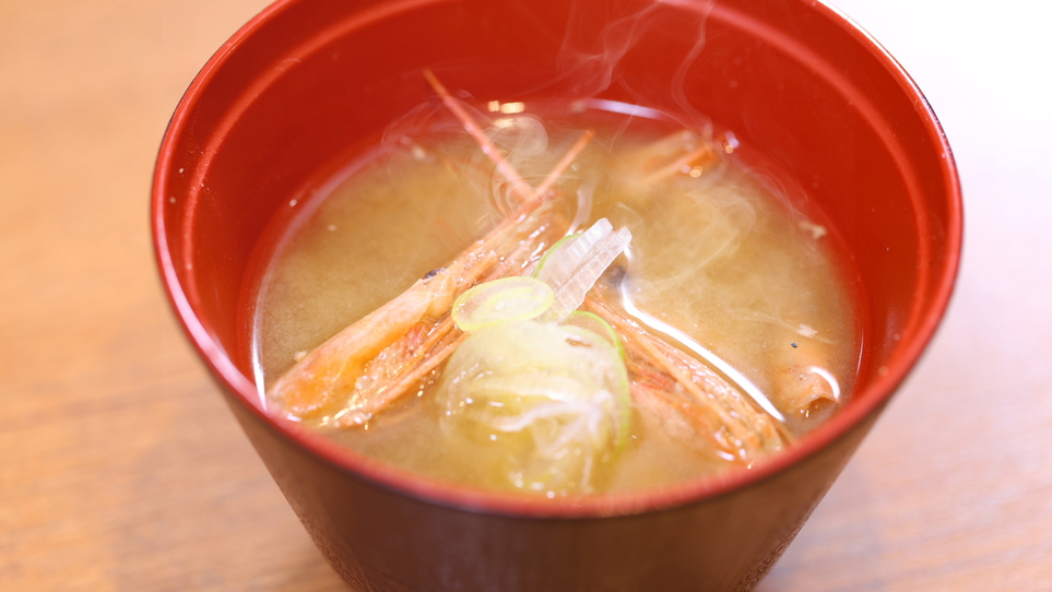 新潟ご当地メニュー「南蛮海老の味噌汁」