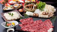 秋の風物詩♪松茸入りすき焼き会席で贅沢三昧！
