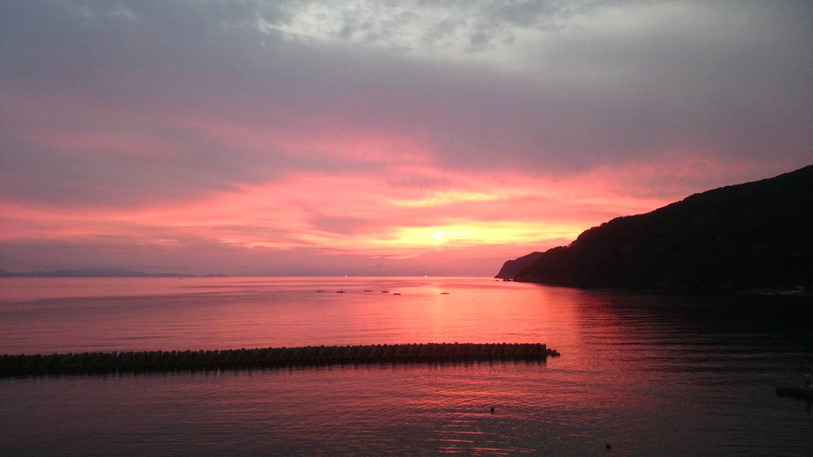 神子の夕焼けは絶景です。