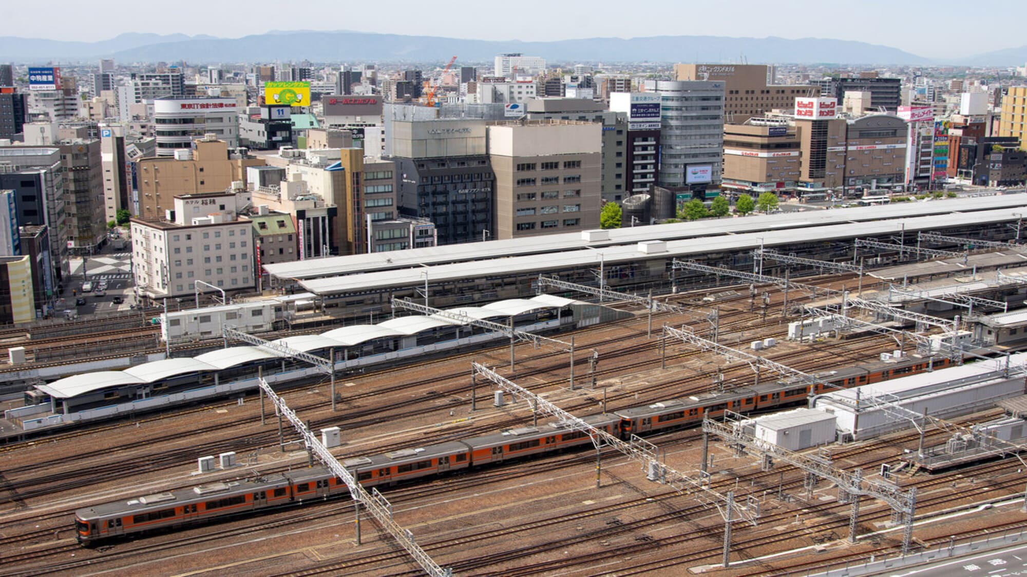 トレインビュールームからの撮影した景色