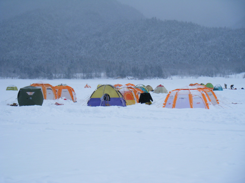 ワカサギ釣りとアーチ橋！