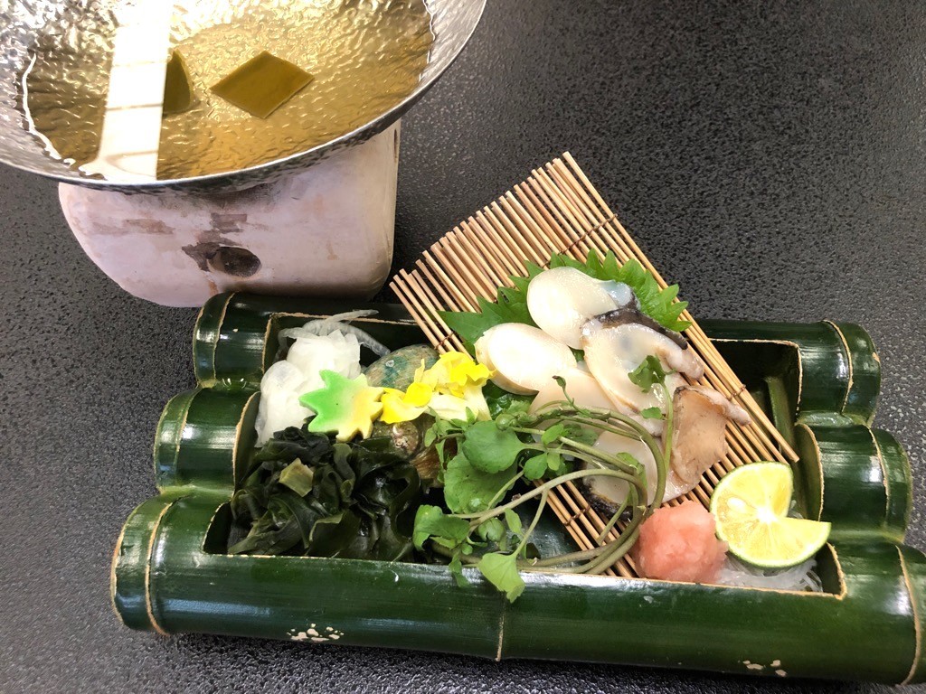 鮑のしゃぶしゃぶ