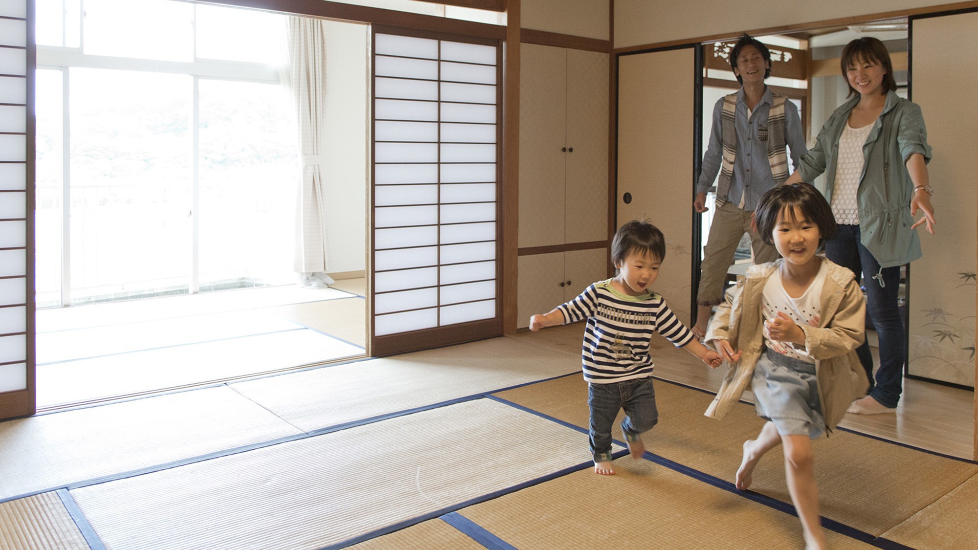 和室のお部屋でお子様ものびのびお過ごしいただけます♪