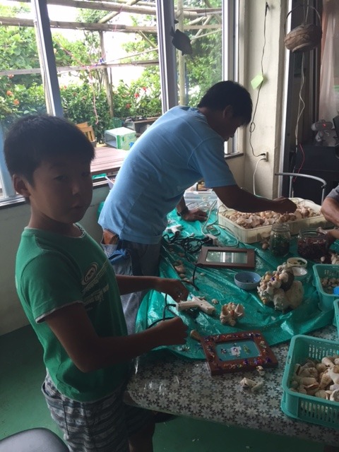 愛知県から井手さんファミリーマリンクラフト手作り体験プラン