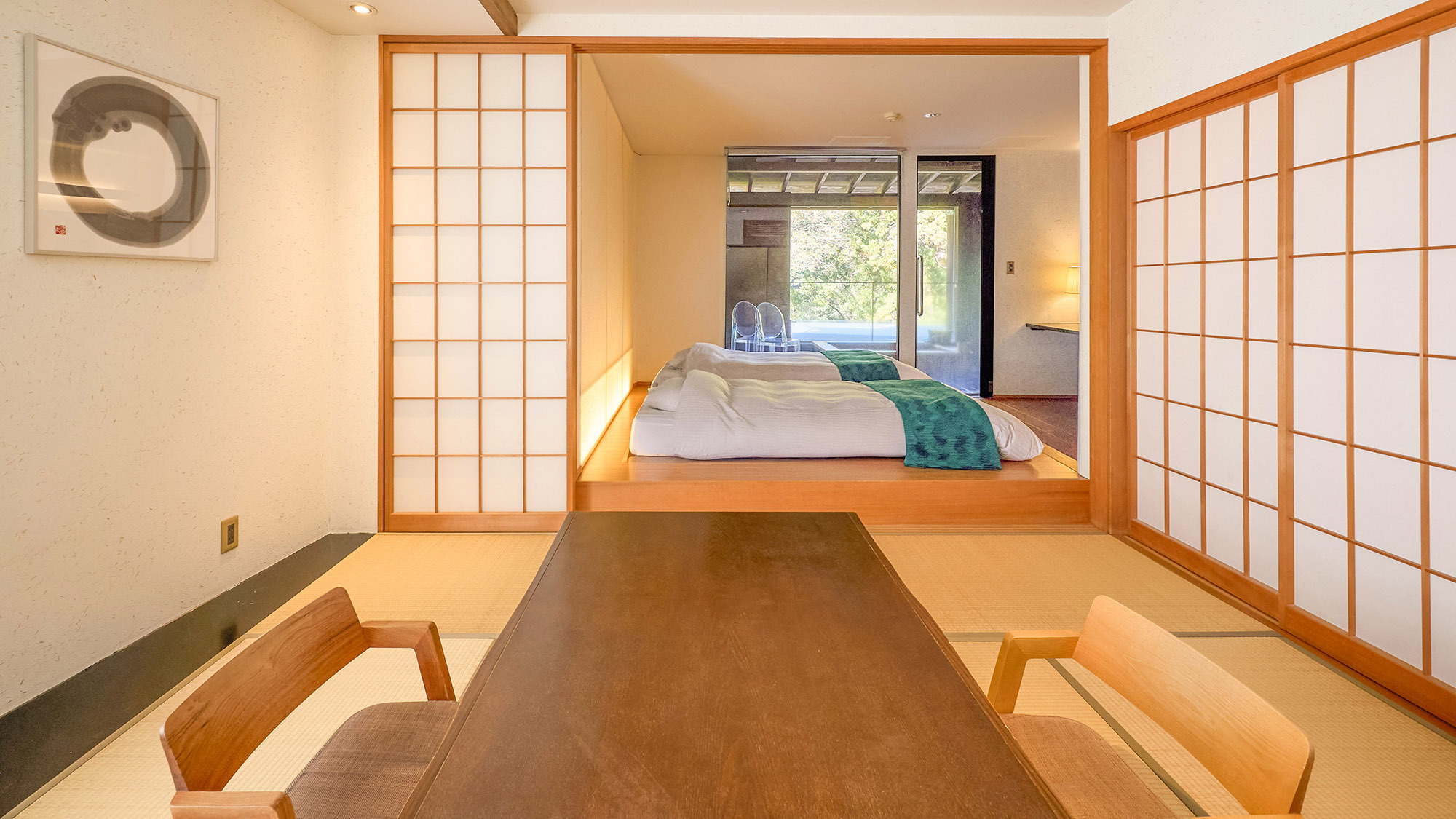 ・【海松（みる）】自由に気ままに楽しむお籠りステイ。テラスに温泉の半露天風呂を完備しています