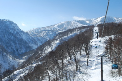 晴れた日の、かぐらゴンドラは心の安らぎをプレゼントしてくれてます。