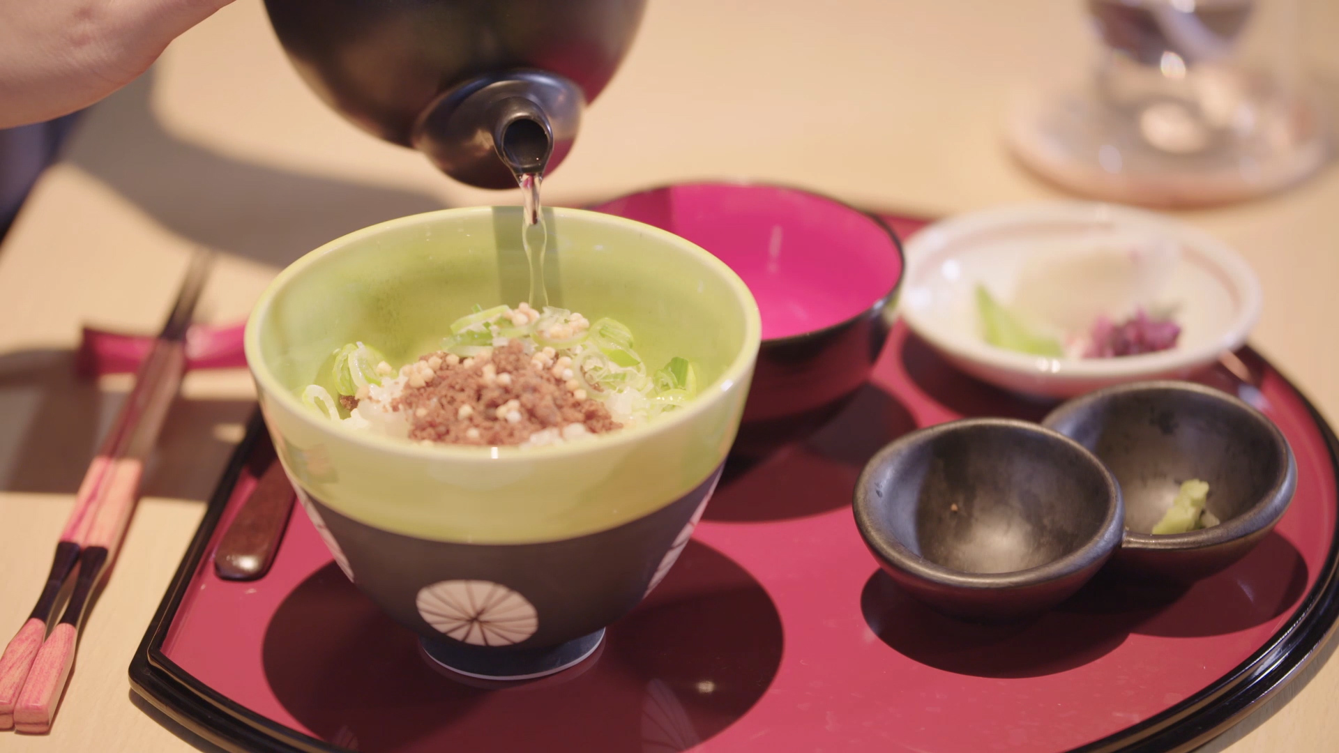 夕食うみあかりのオリジナルお茶漬け