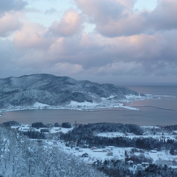 青森の冬景色