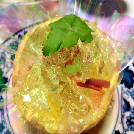 夏みかんを使った酢の物一例