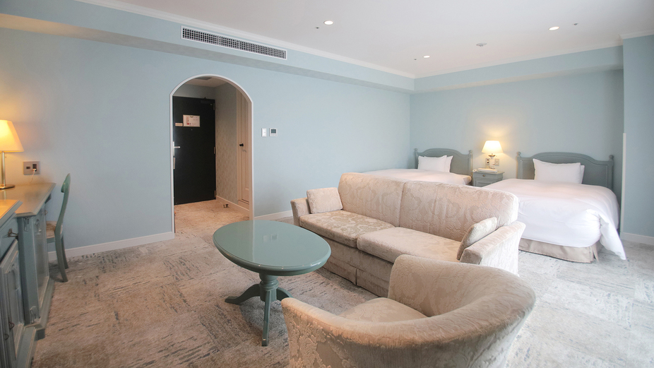 【8階フロアーカラー：ミントブルー 】ロイヤルツイン802号室（PIENA Classic）（一例）