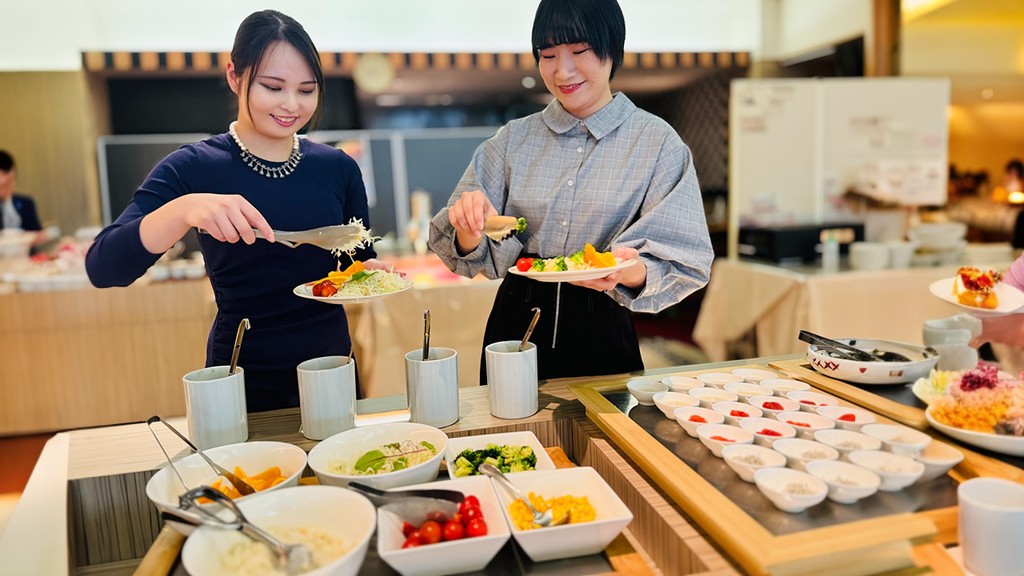 朝食バイキング地産地消メニューも充実♪一日の活力に！