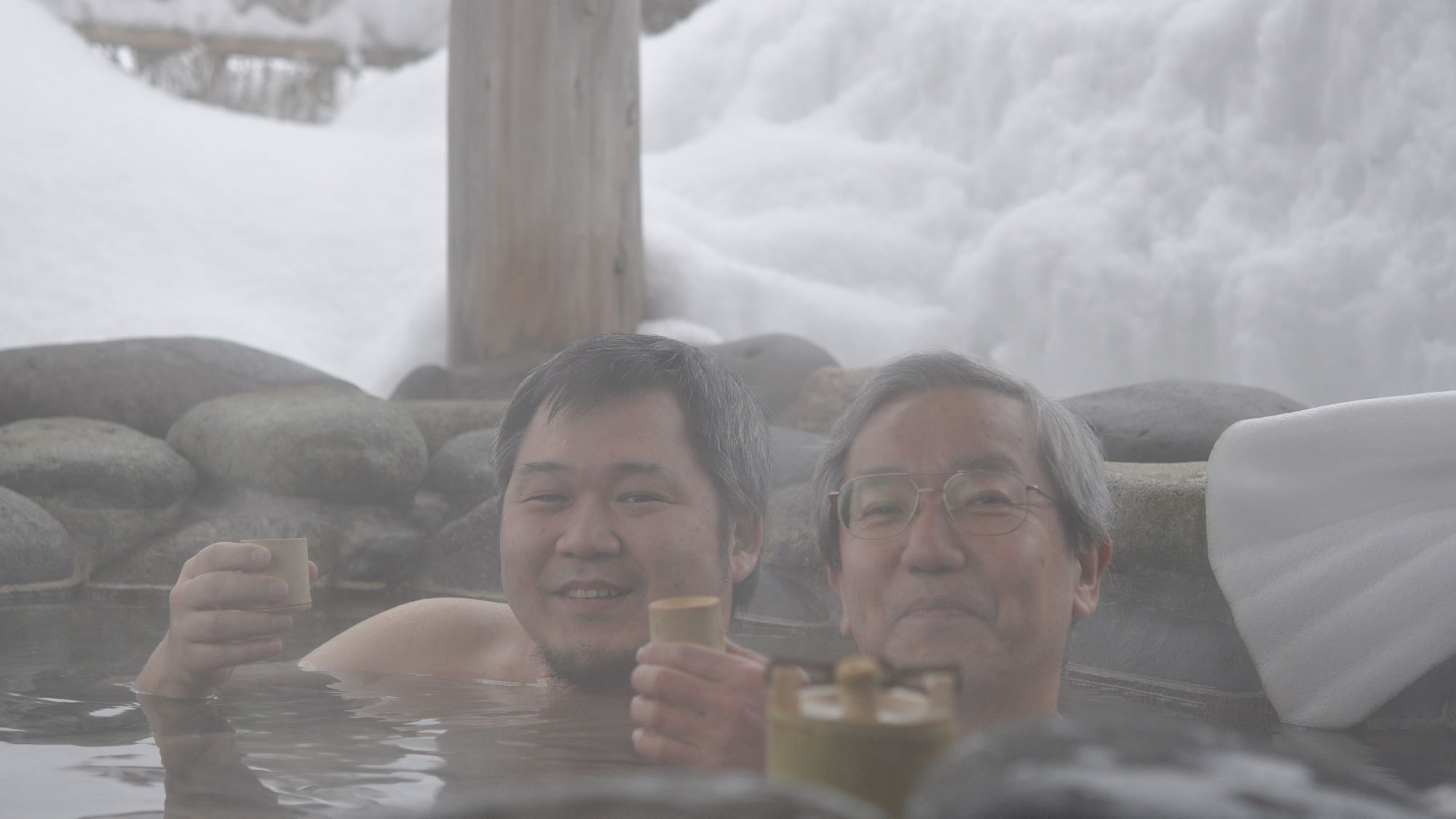 雪見露天で一杯いかが？