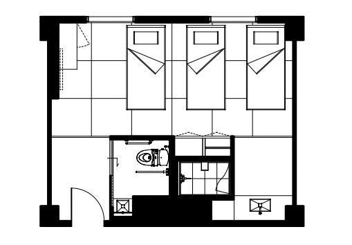 バリアフリー和洋室見取り図