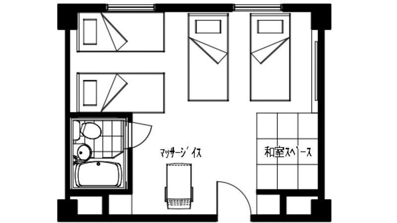 和洋室（フォーベットルーム）間取り