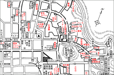 道後周辺地図