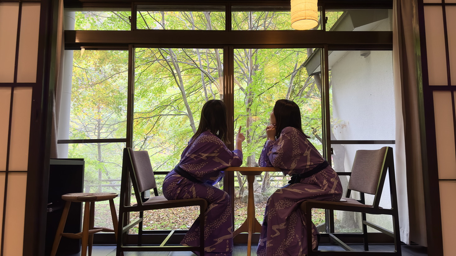 【冬の花見館（和室8畳）】湯西川温泉深山を望むモダン和風客室