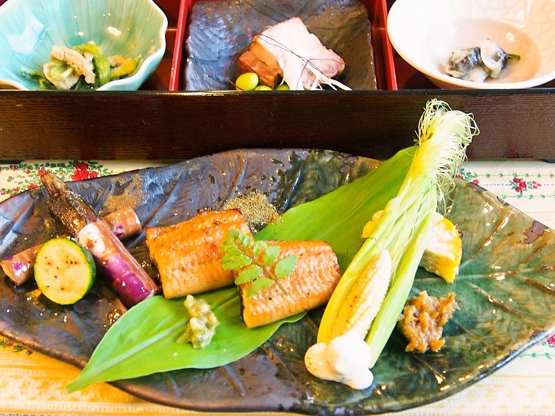 夕食例焼き野菜とうなぎC