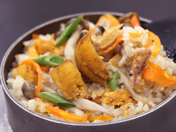ウニの釜飯