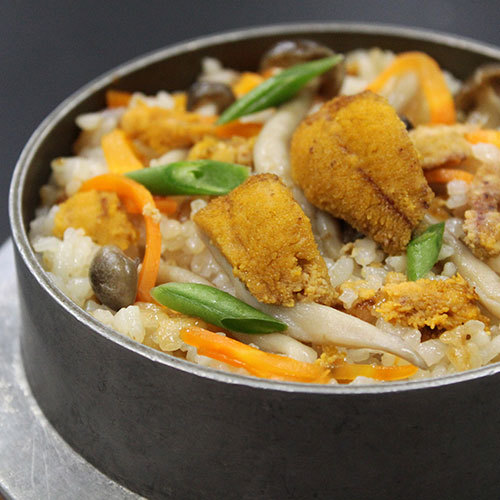 ウニ釜飯